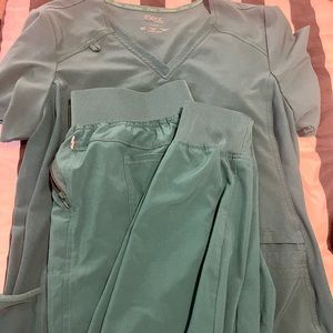 Hunter green scrubs